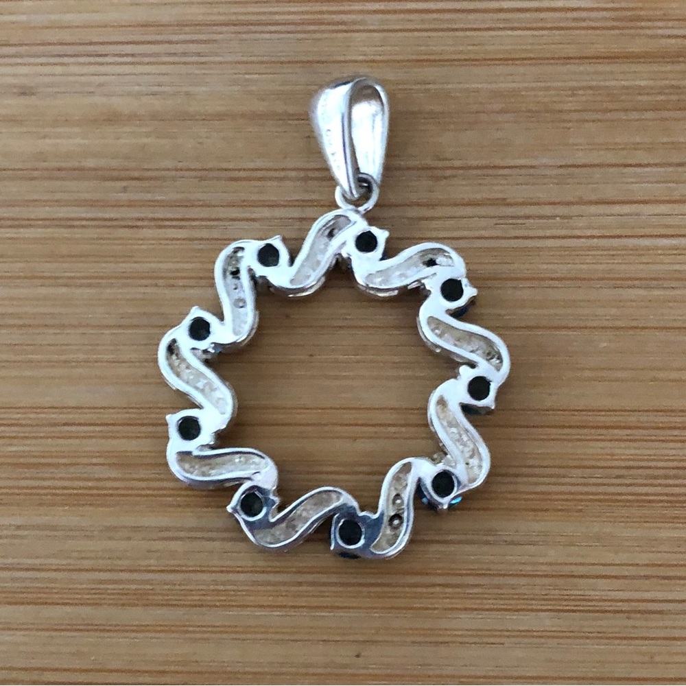$49 Designer London Blue Topaz Pendant With Chain Sterling Hallmarked 925 CHINA - Picture 7 of 7